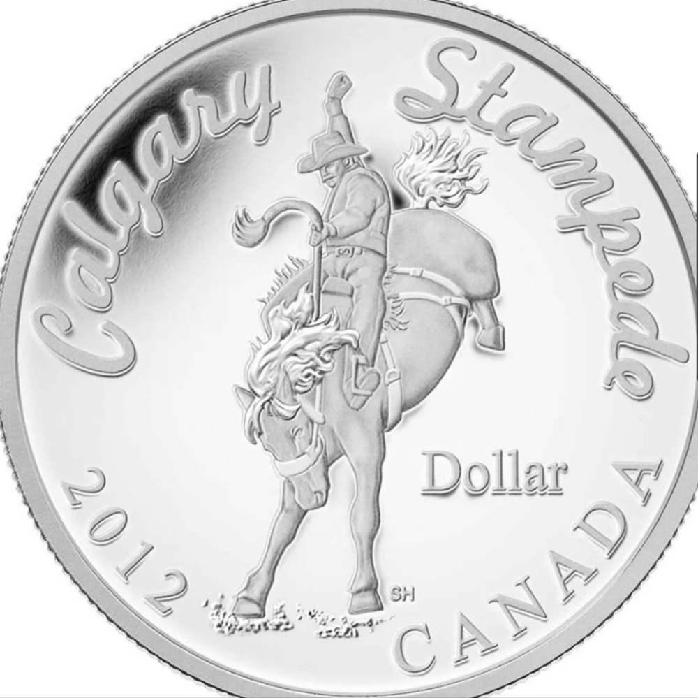 2012 RCM $1 100 Years of the Calgary Stampede - Special Edition Pure Silver